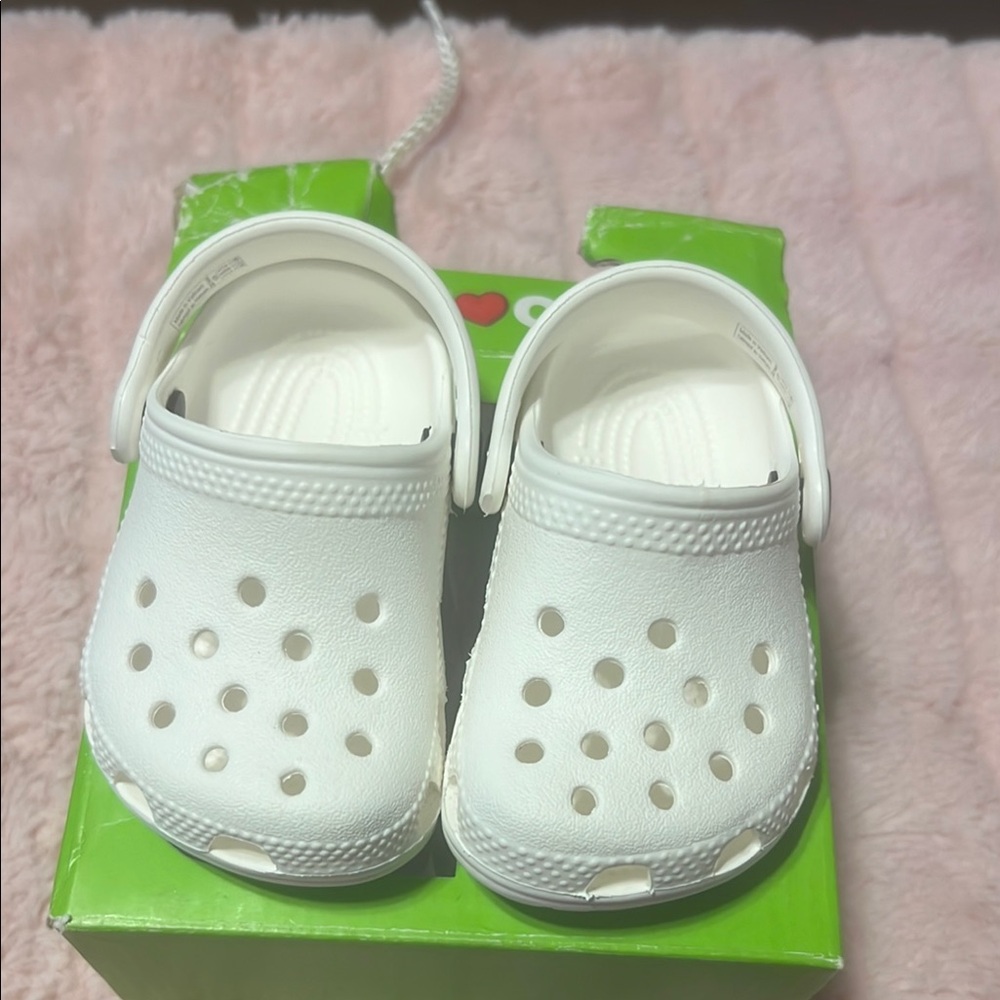Kids White Clogs